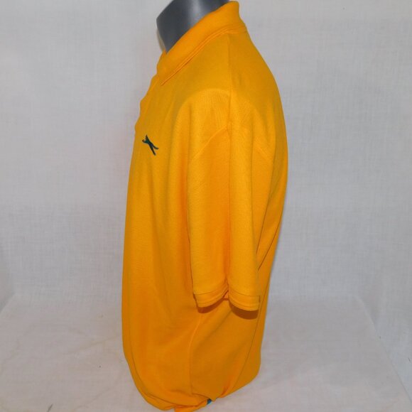 Slazenger Mens 2XL / XXL Orange Green Panther Pique Short sleeve  Polo Shirt - Picture 8 of 10